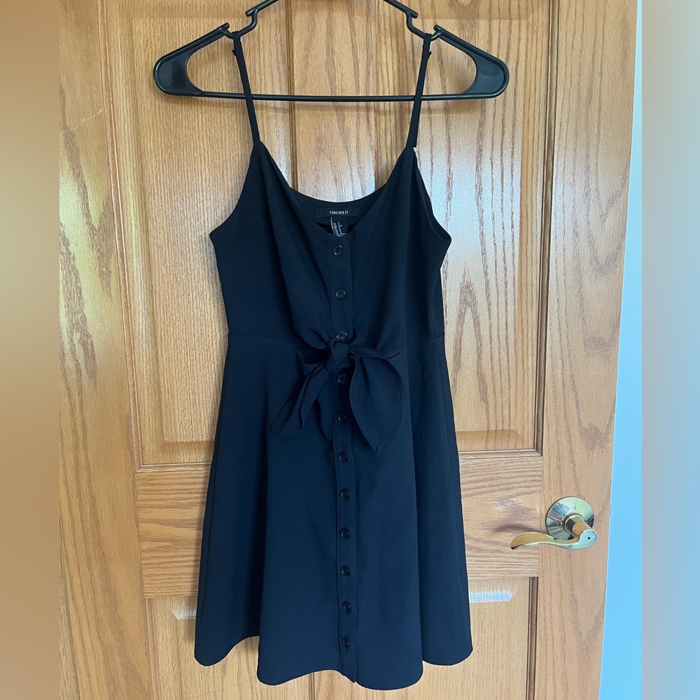Forever 21 Black Spaghetti Strap Sundress